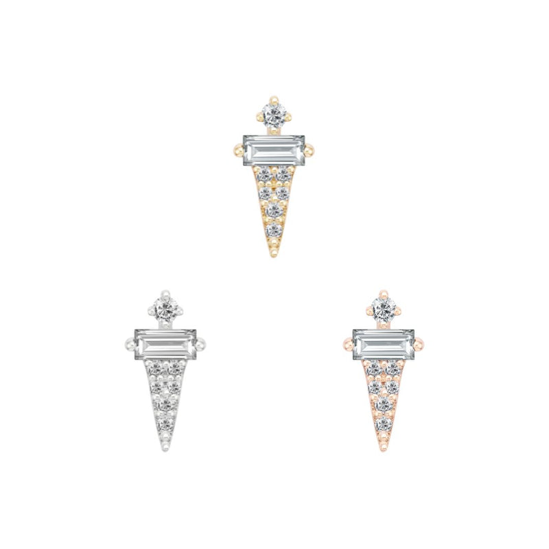 APP-Dystrikt Threadless End with CZ Threadless Ends Buddha Jewelry