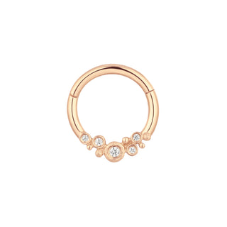 Effervescent - CZ - Clicker Clickers Buddha Jewelry Rose Gold  