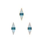 Electric Feel Threadless End with Blue Topaz Ombre Threadless Ends Buddha Jewelry