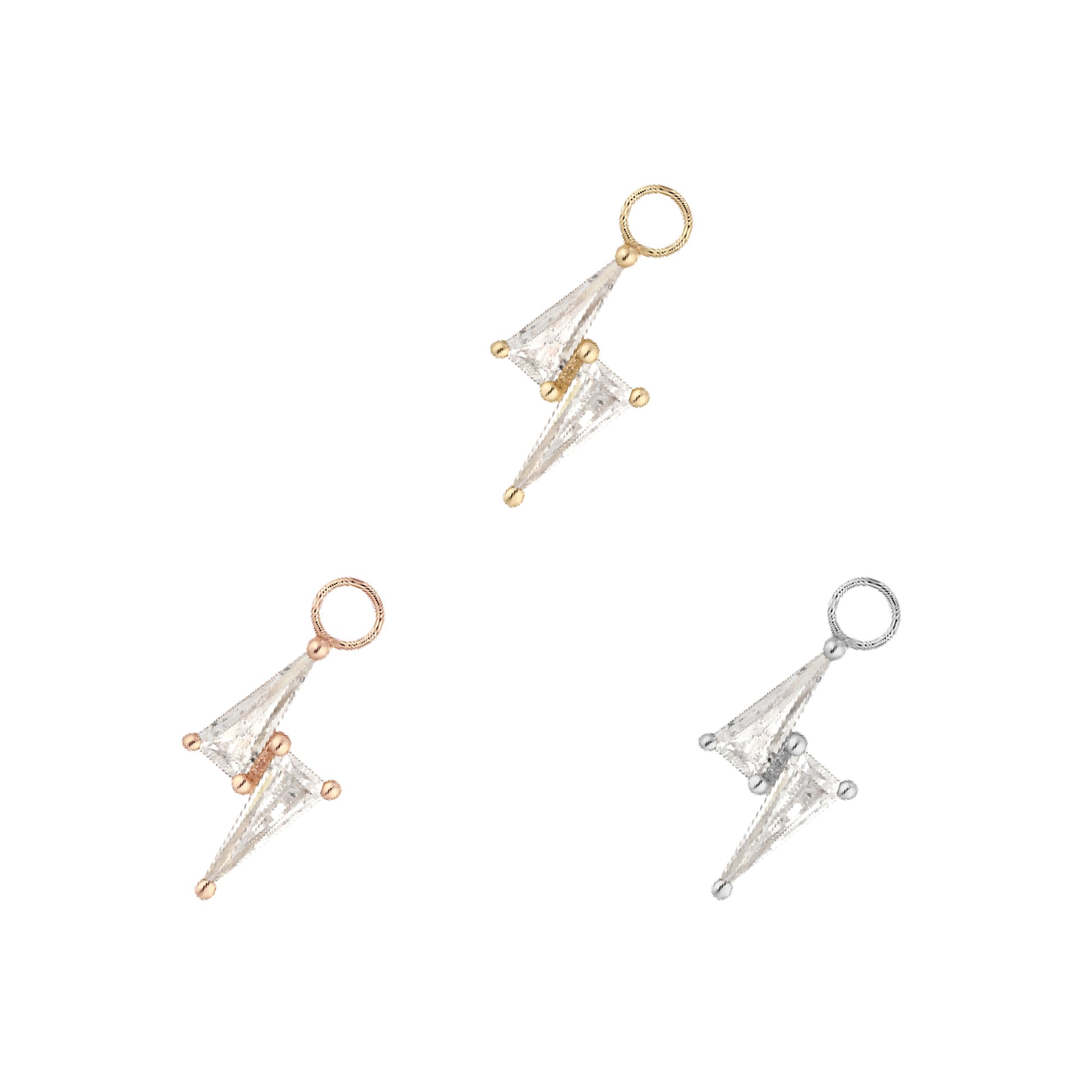 Electrify Charm with CZ Charms Buddha Jewelry