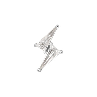 Electrify - CZ - Threadless End Threadless Ends Buddha Jewelry White Gold  