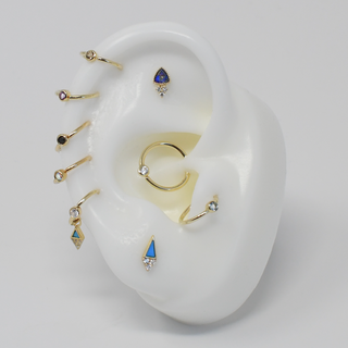 Fixed Bezel Bead Ring 3mm CZ Fixed Rings Buddha Jewelry   