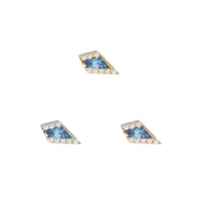 Eminence Threadless End with London Blue Topaz Threadless Ends Buddha Jewelry