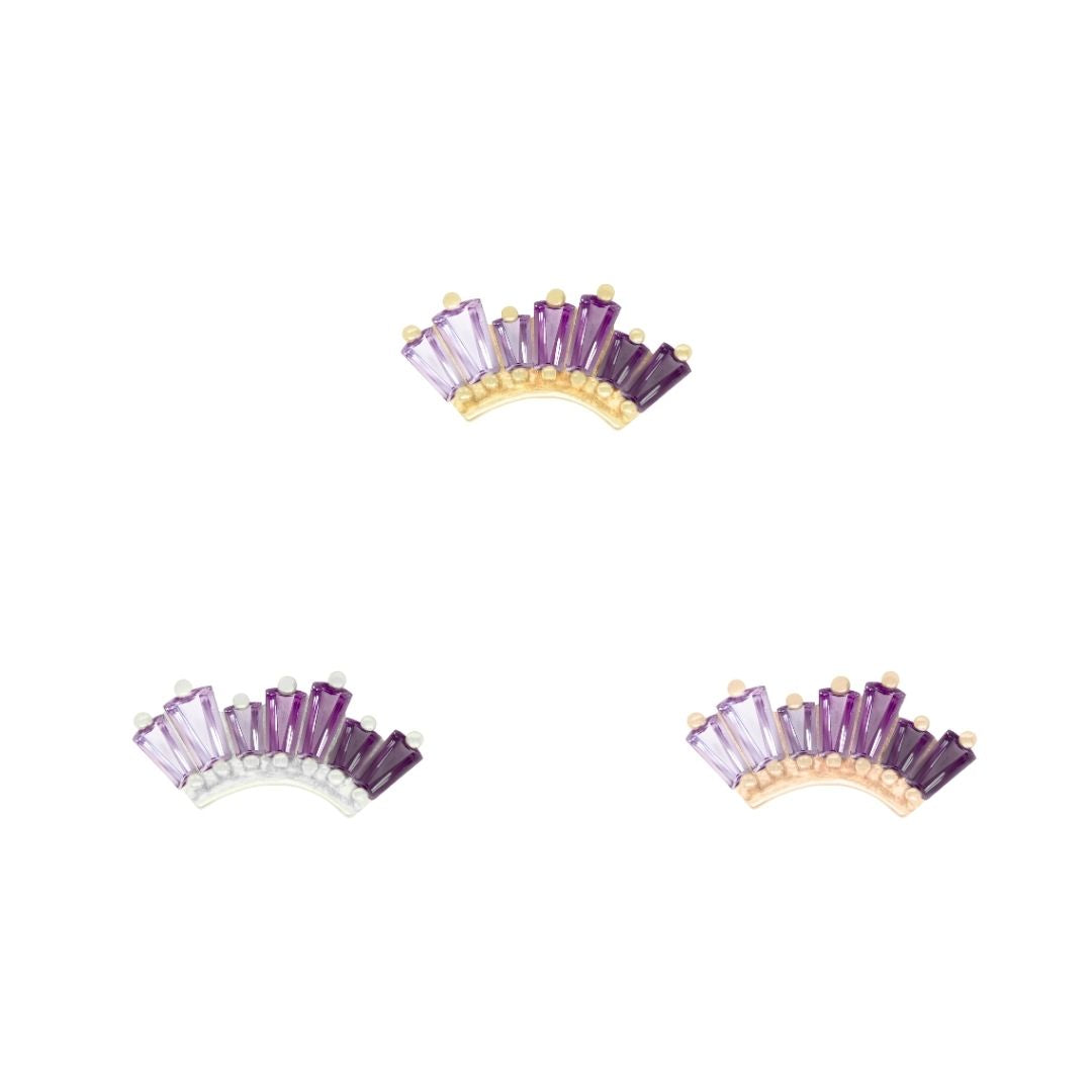 Enlighten Threadless End with Amethyst Ombre Threadless Ends Buddha Jewelry
