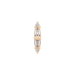 Essential - CZ - Threadless End Threadless Ends Buddha Jewelry Rose Gold  