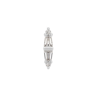 Essential - CZ - Threadless End Threadless Ends Buddha Jewelry White Gold  