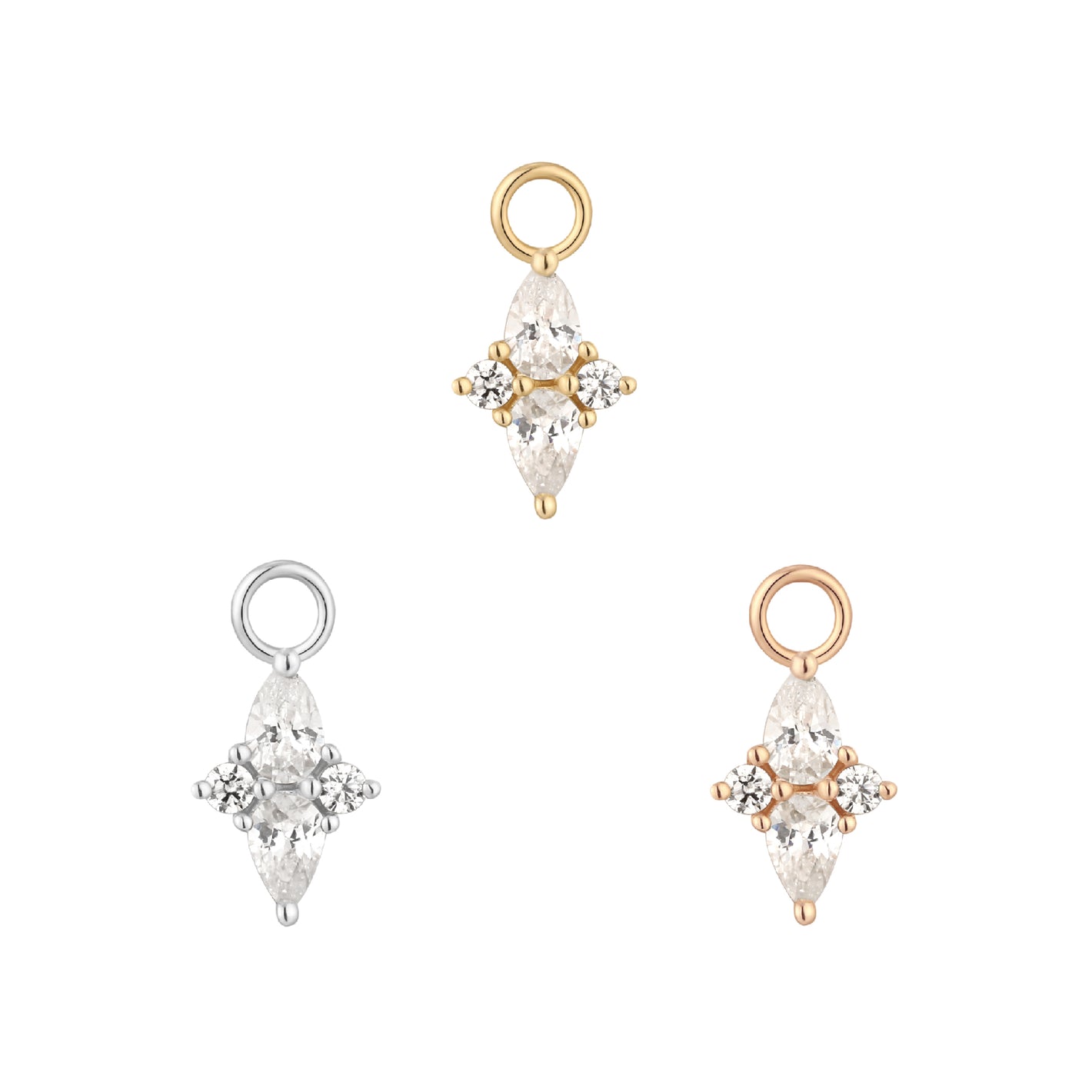 Ethereal Charm with CZ Charms Buddha Jewelry