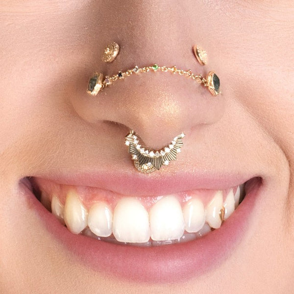 Fireworks Chain with Rainbow Gems Chains Buddha Jewelry