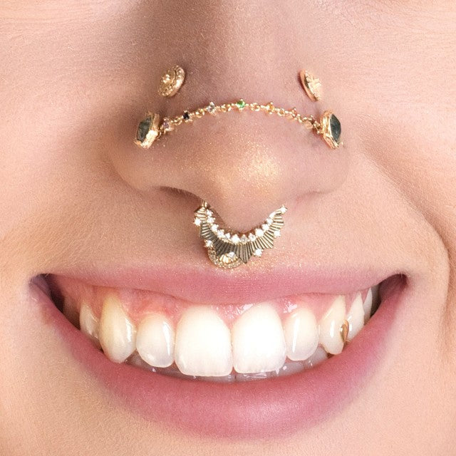 Fireworks Chain with Rainbow Gems Chains Buddha Jewelry