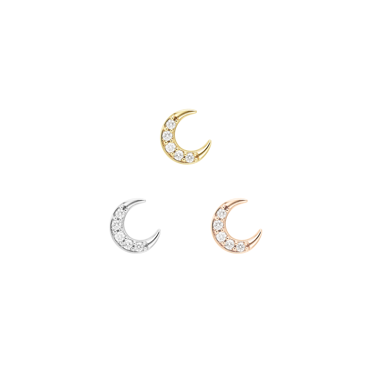 Facing Heaven Threadless End with CZ Threadless Ends Buddha Jewelry