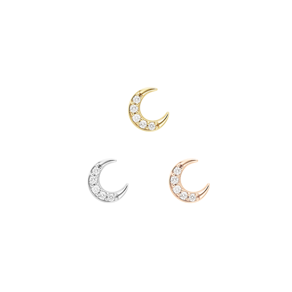 Facing Heaven Threadless End with CZ Threadless Ends Buddha Jewelry