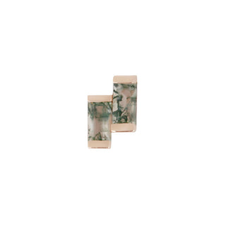 Fervor - Moss Agate - Threadless End Threadless Ends Buddha Jewelry Rose Gold  