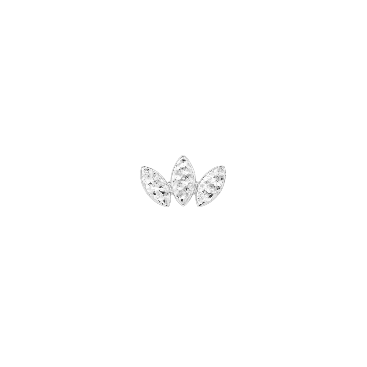 Forged Threadless End Threadless Ends Buddha Jewelry 14k White Gold