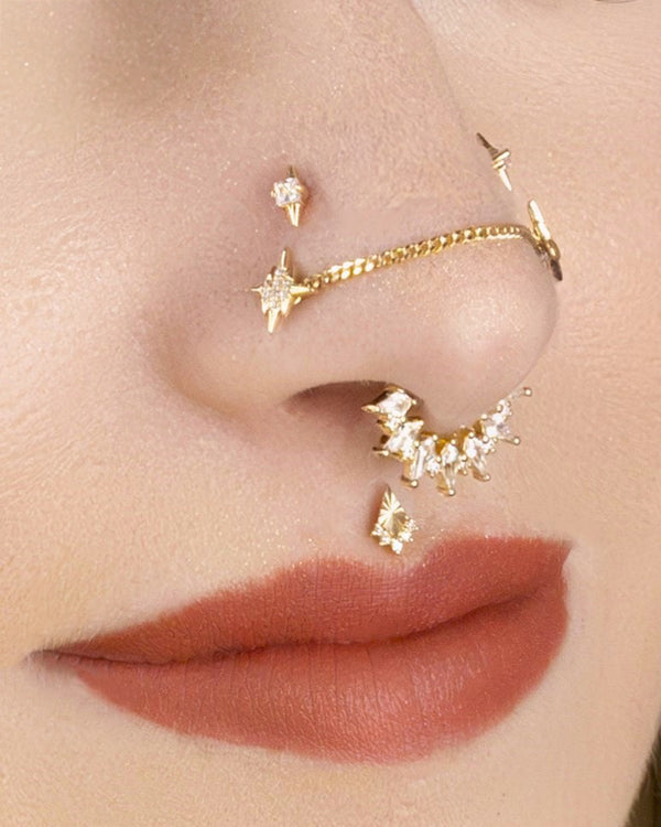 Elemental Threadless End with CZ Threadless Ends Buddha Jewelry