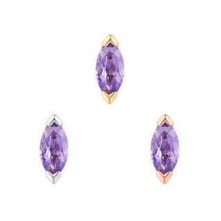 Zuri - Amethyst - Threadless End Threadless Ends Buddha Jewelry   