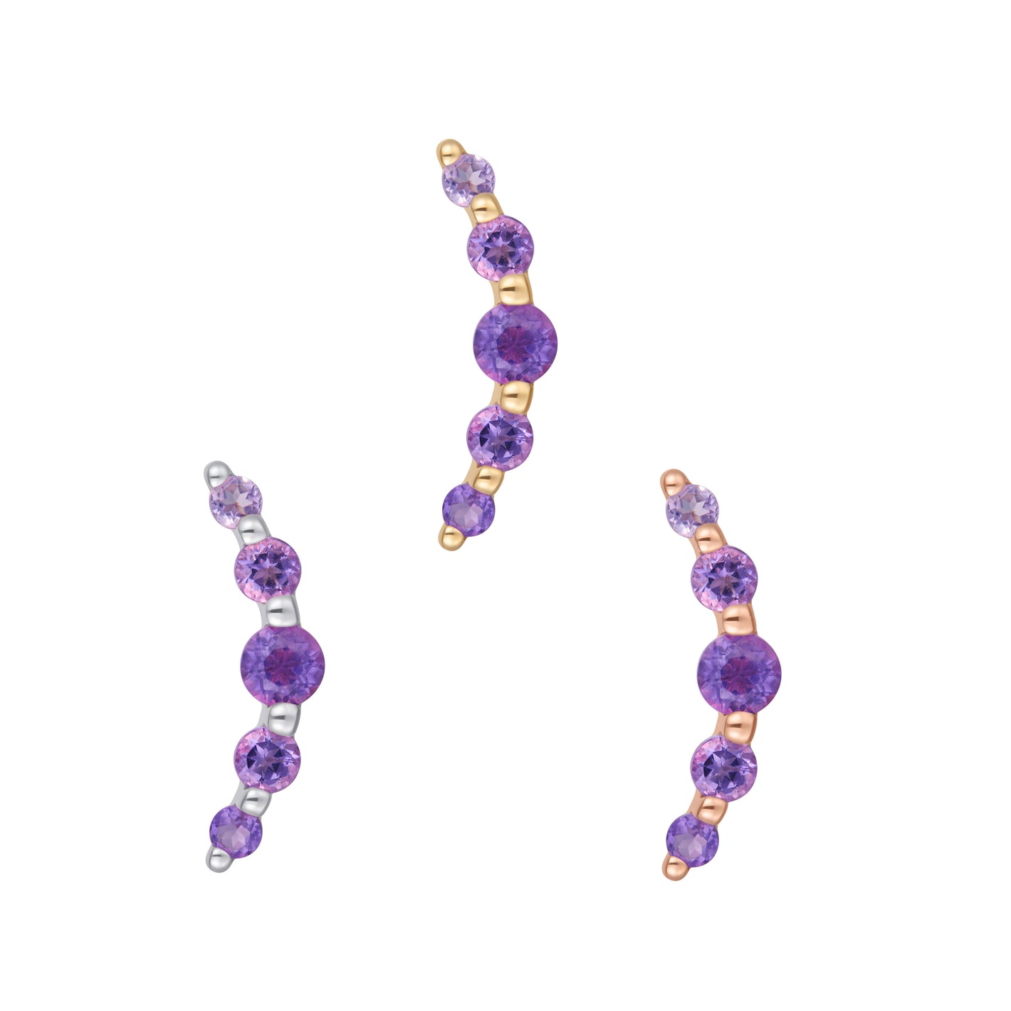 Eternal Threadless End with Amethyst Threadless Ends Buddha Jewelry
