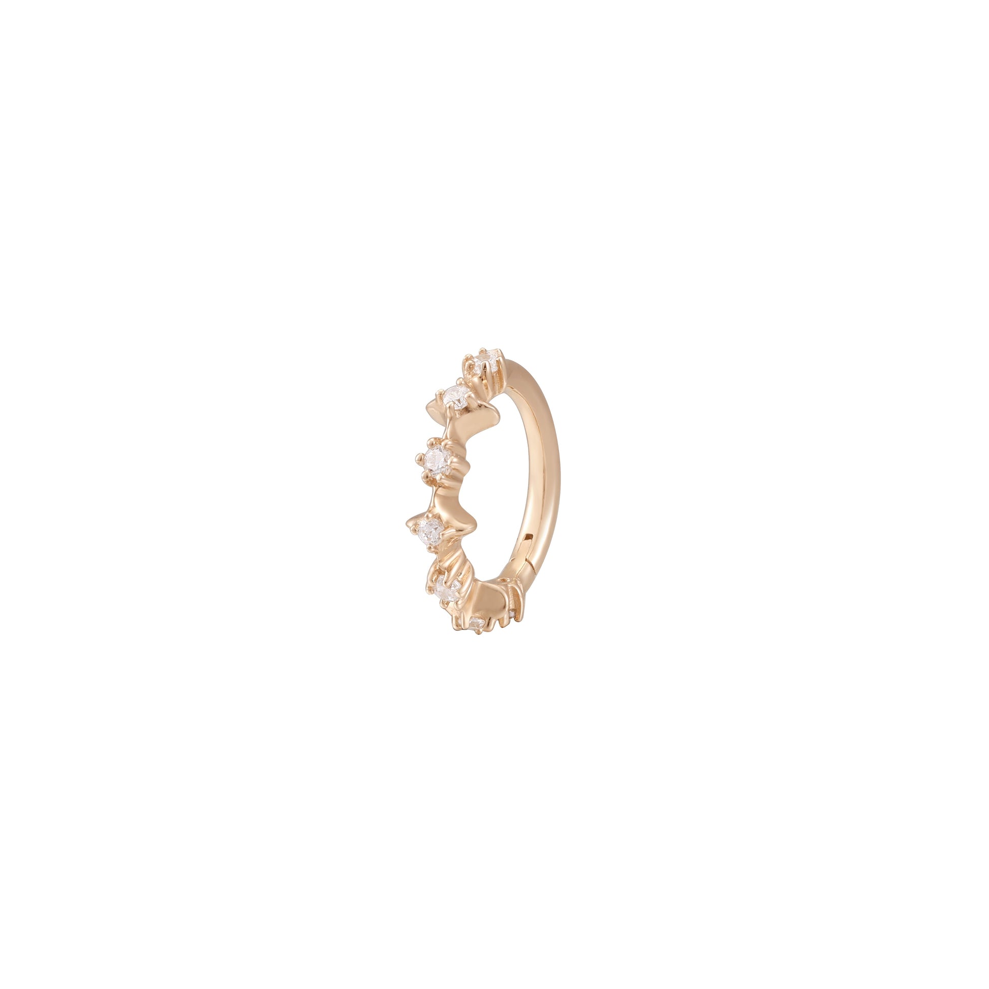 In My Dreams Clicker with CZ Clickers Buddha Jewelry 14k Rose Gold