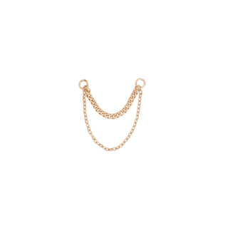 Diamond Cut + Side Chain Chains Buddha Jewelry Rose Gold  