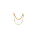 Diamond Cut + Side Chain Chains Buddha Jewelry 14k Yellow Gold