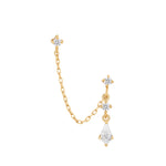 Flaunt Threadless End with CZ Threadless Ends Buddha Jewelry 14k Yellow Gold