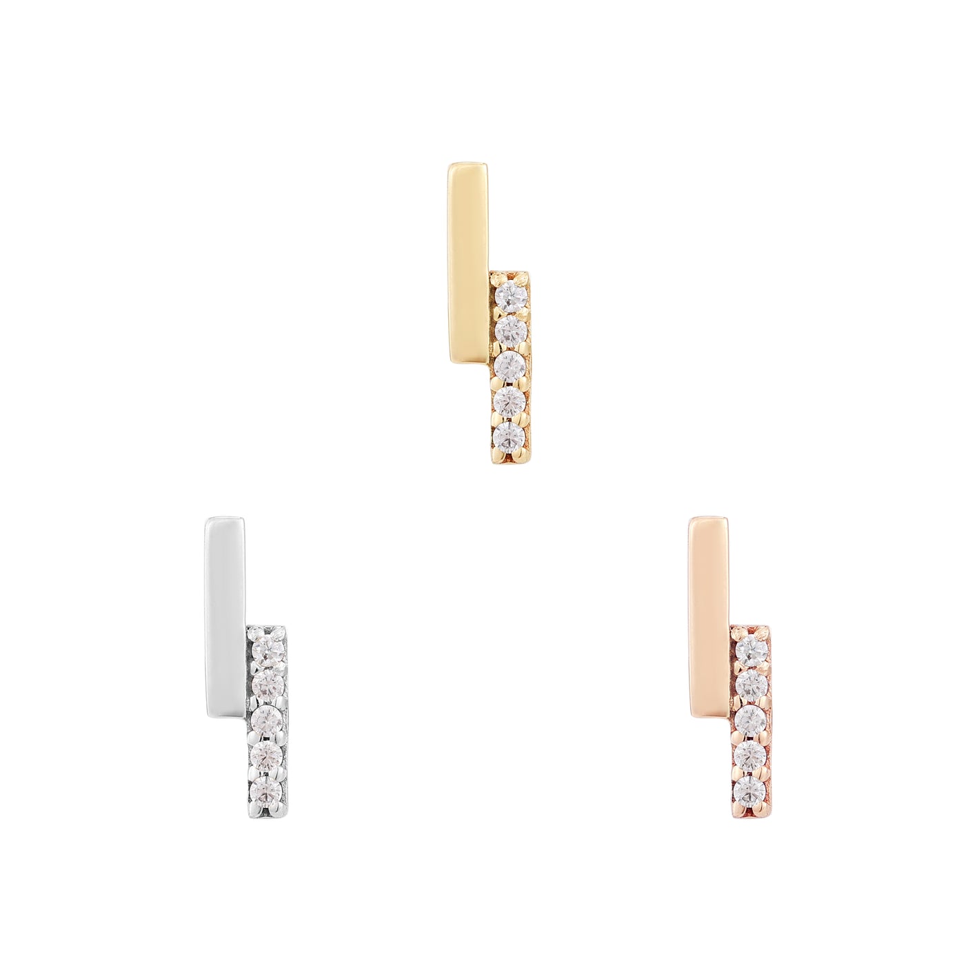 Encore Threadless End with CZ Threadless Ends Buddha Jewelry