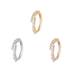 In Reverse Clicker with CZ Clickers Buddha Jewelry