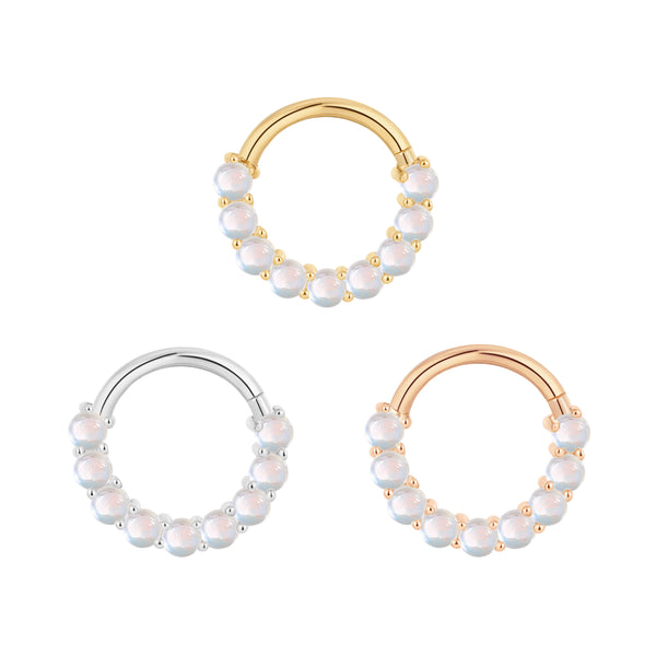 Revel Clicker with Rainbow Moonstone Clickers Buddha Jewelry