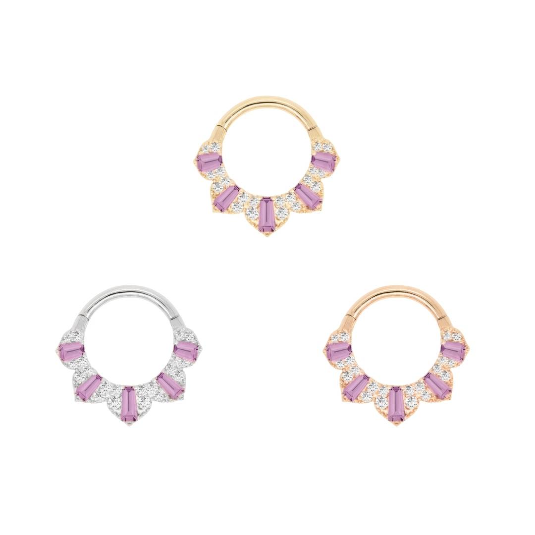 Gilty Pleasure Clicker with Amethyst + Diamond Clickers Buddha Jewelry