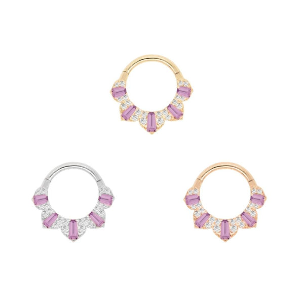 Gilty Pleasure Clicker with Amethyst + Diamond Clickers Buddha Jewelry