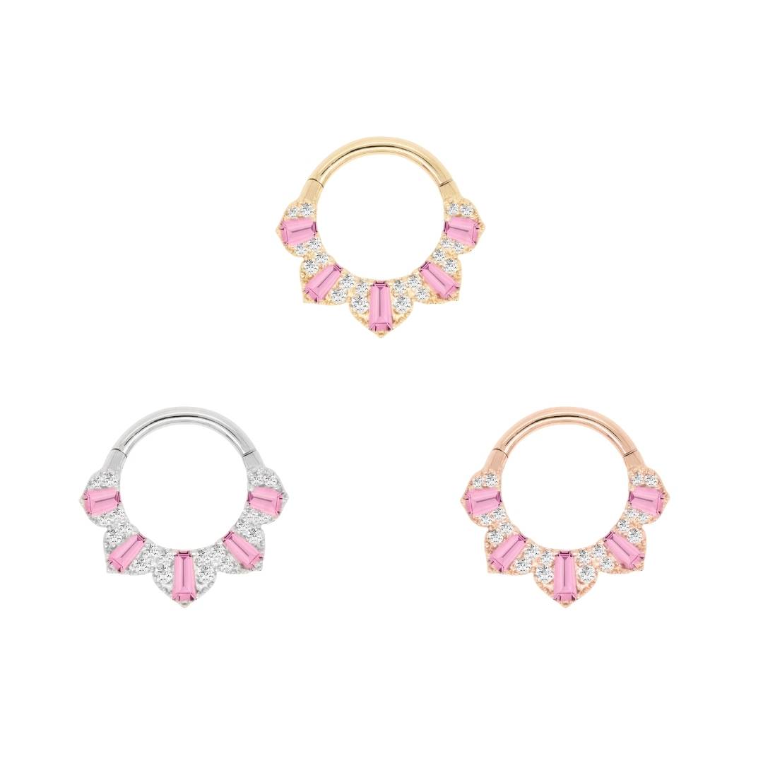 Gilty Pleasure Clicker with Pink Tourmaline + Diamond Clickers Buddha Jewelry