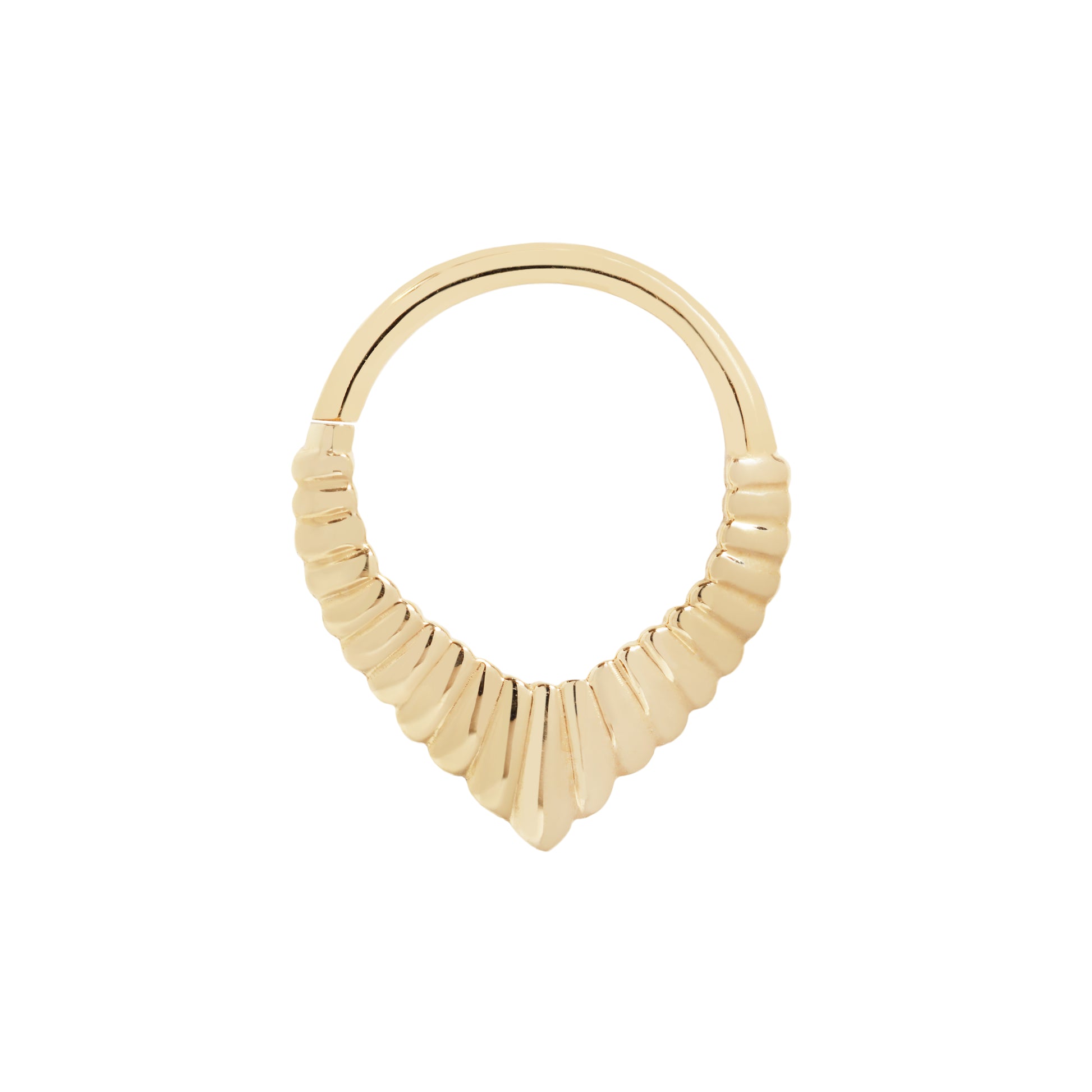 Glamorize Seam Ring Seam Rings Buddha Jewelry 14k Yellow Gold 16g 5/16" (8mm)