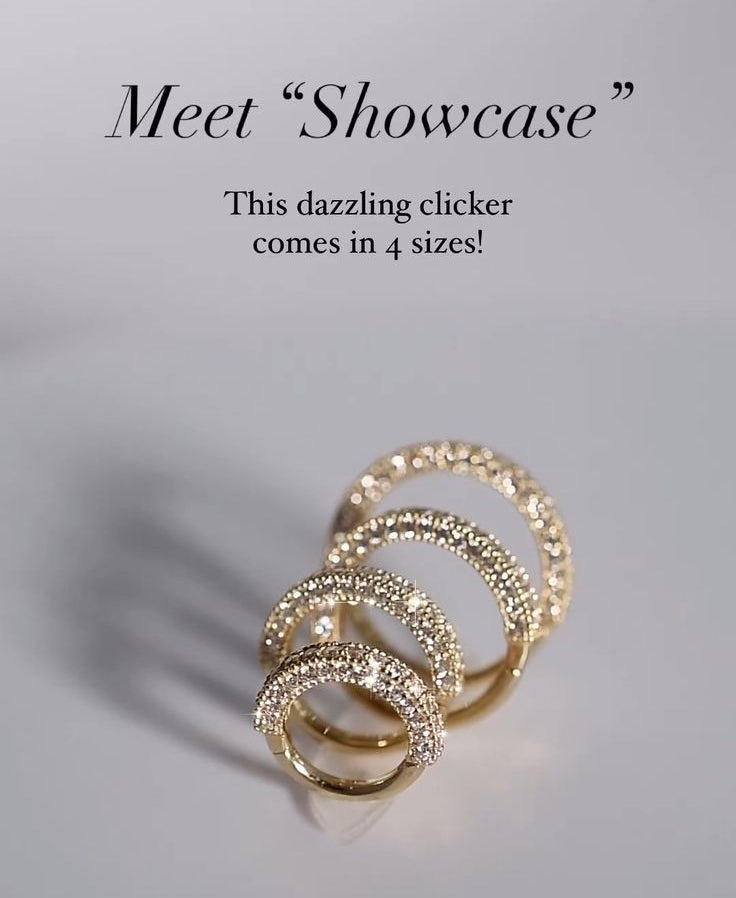 Showcase Clicker with CZ Clickers Buddha Jewelry