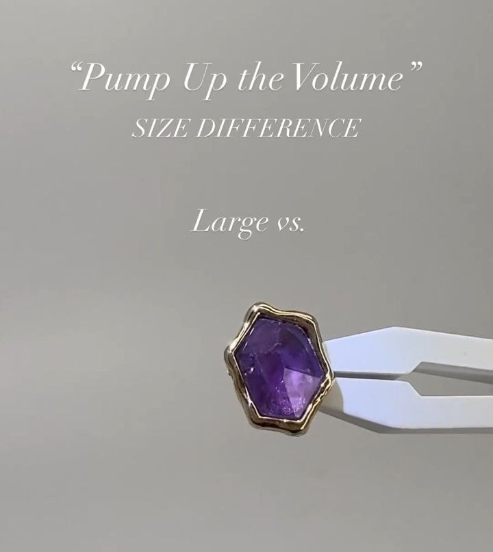 Pump Up The Volume Threadless End with Amethyst Threadless Ends Buddha Jewelry