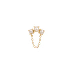 Halston Threadless End with Pearl Threadless Ends Buddha Jewelry 14k Yellow Gold