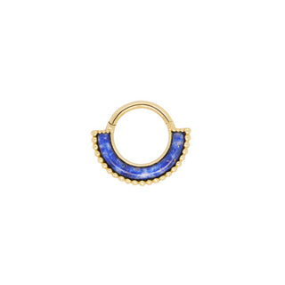 Harmonic Clicker with Lapis Clickers Buddha Jewelry Yellow Gold