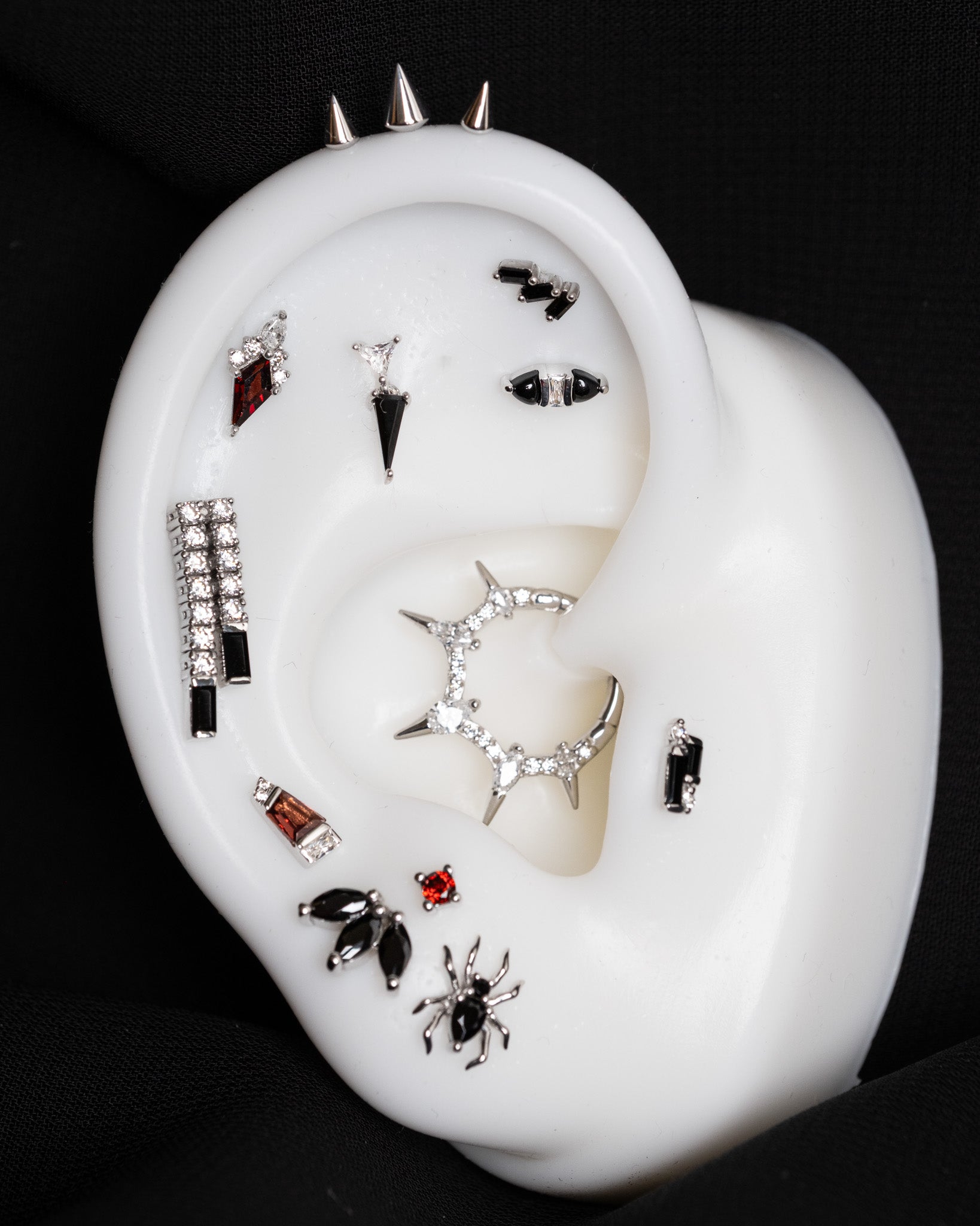 Innuendo Threadless End with Black Spinel Threadless Ends Buddha Jewelry