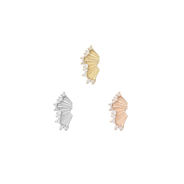Risk Taker Threadless End with CZ Threadless Ends Buddha Jewelry