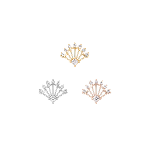 Riviera Threadless End with CZ Threadless Ends Buddha Jewelry