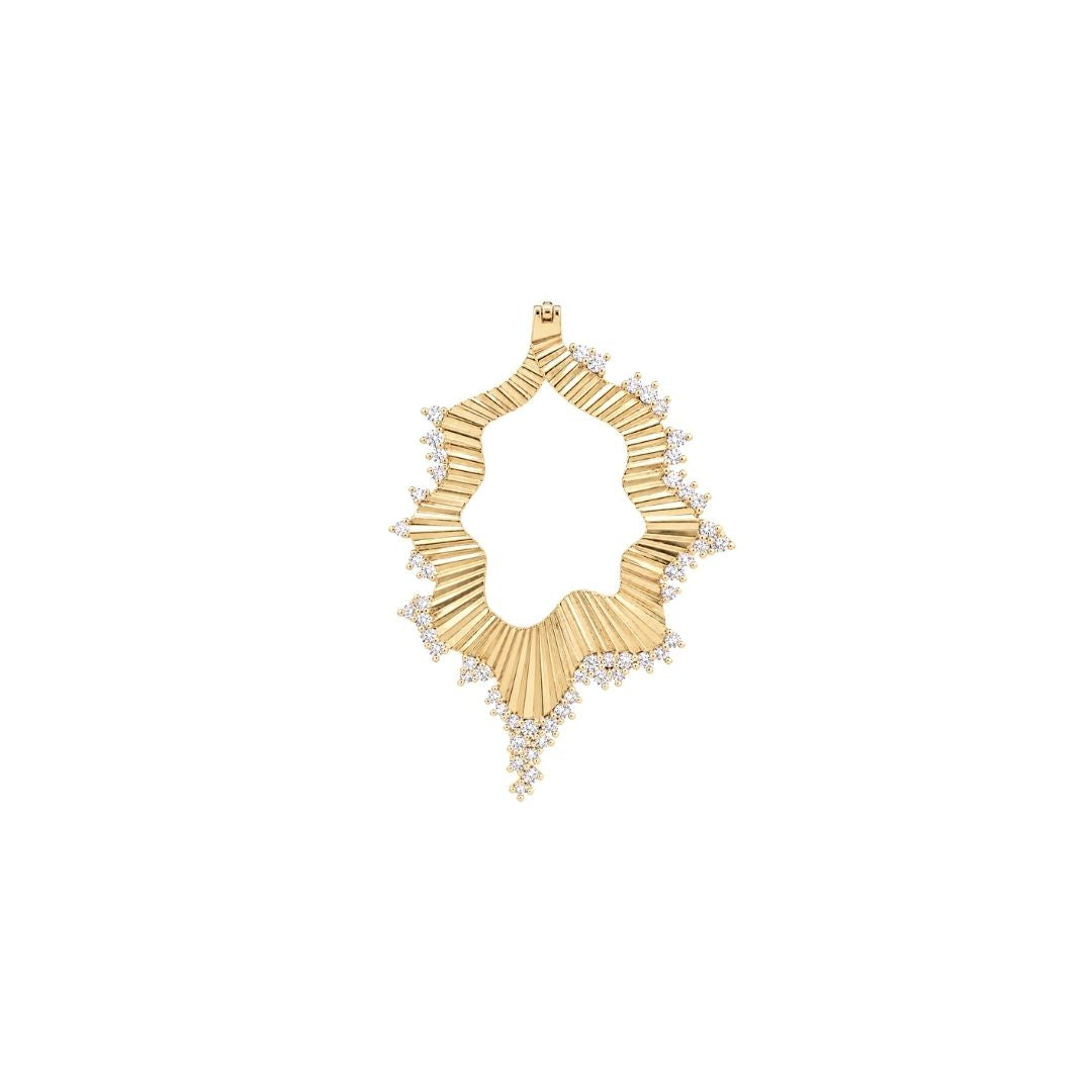 Heartbreaker Gold Plated Earrings with CZ Earrings Buddha Jewelry