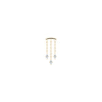 High Speed Threadless End with CZ Threadless Ends Buddha Jewelry 14k Yellow Gold