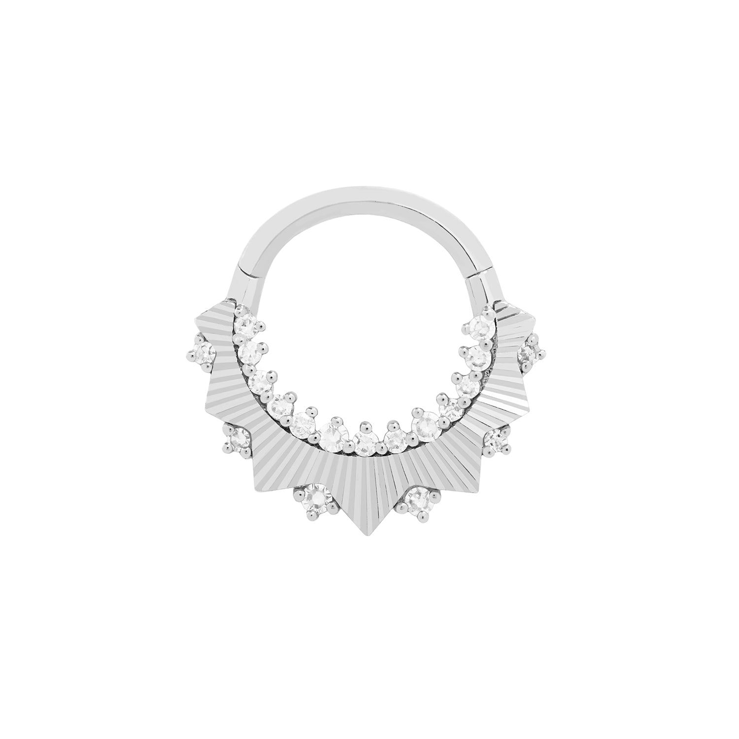 High Standards Clicker with Diamond Clickers Buddha Jewelry 14k White Gold