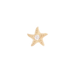 Hoku Star Threadless End with Diamond Threadless Ends Buddha Jewelry Yellow Gold