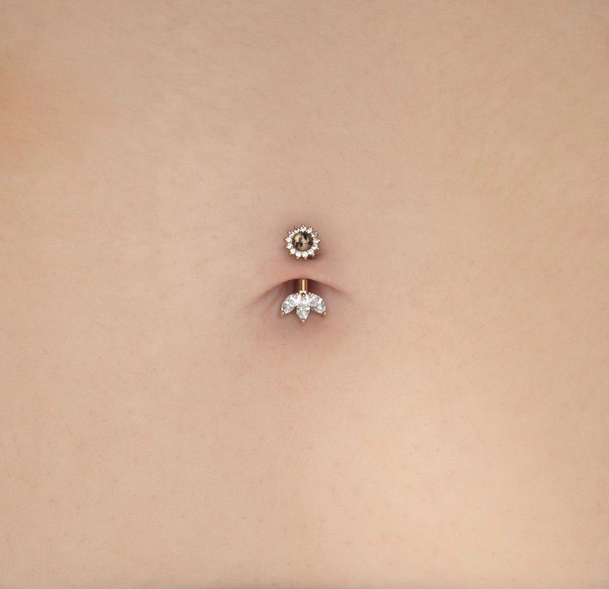 Moet Forward Facing Threadless End with CZ Threadless Ends Buddha Jewelry