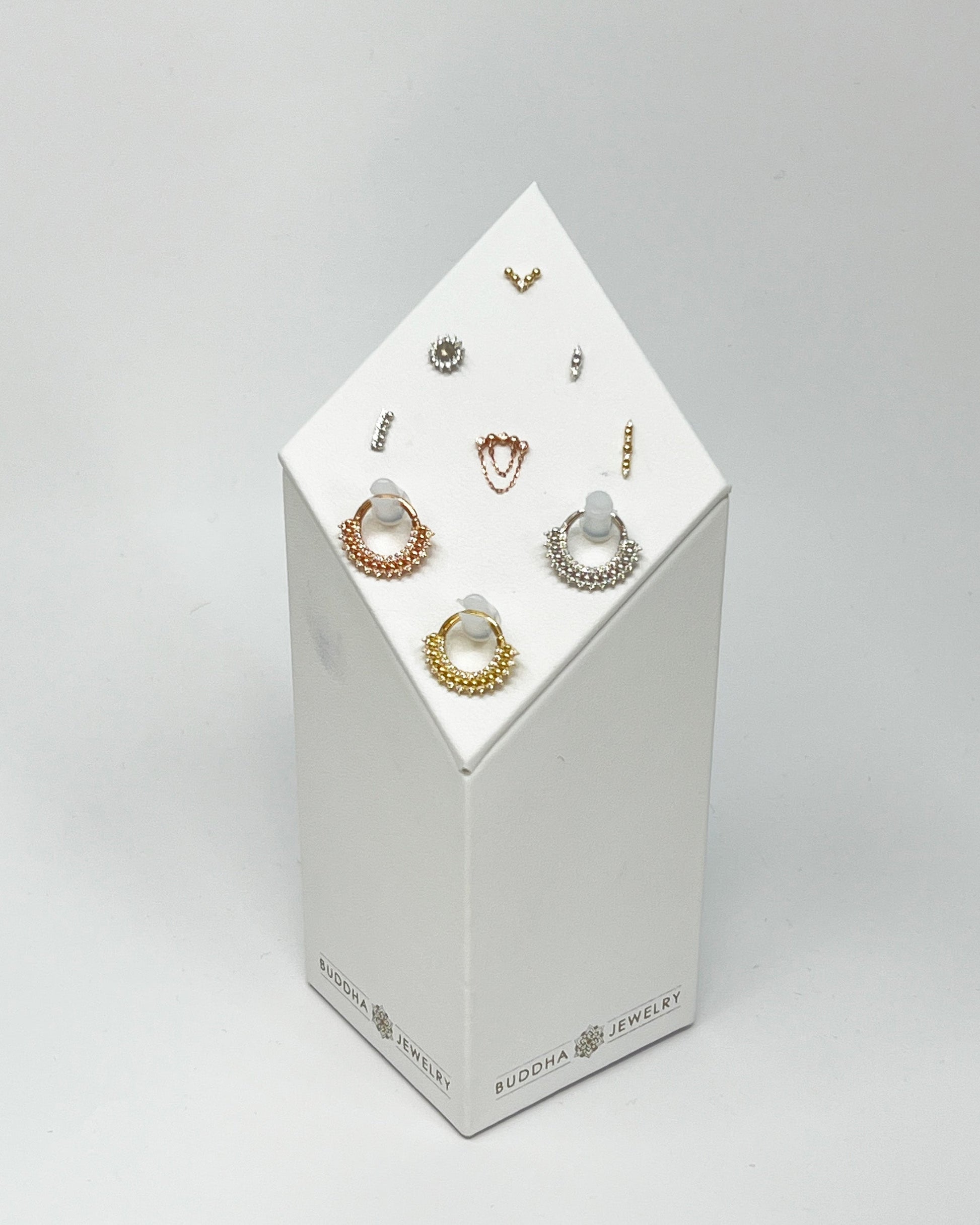 Threadless End & Clicker Combination Display Displays Buddha Jewelry 6 + 3 Large Original