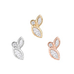 Impulse Threadless End with CZ Threadless Ends Buddha Jewelry