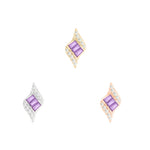 Intrigue Threadless End with Amethyst Threadless Ends Buddha Jewelry