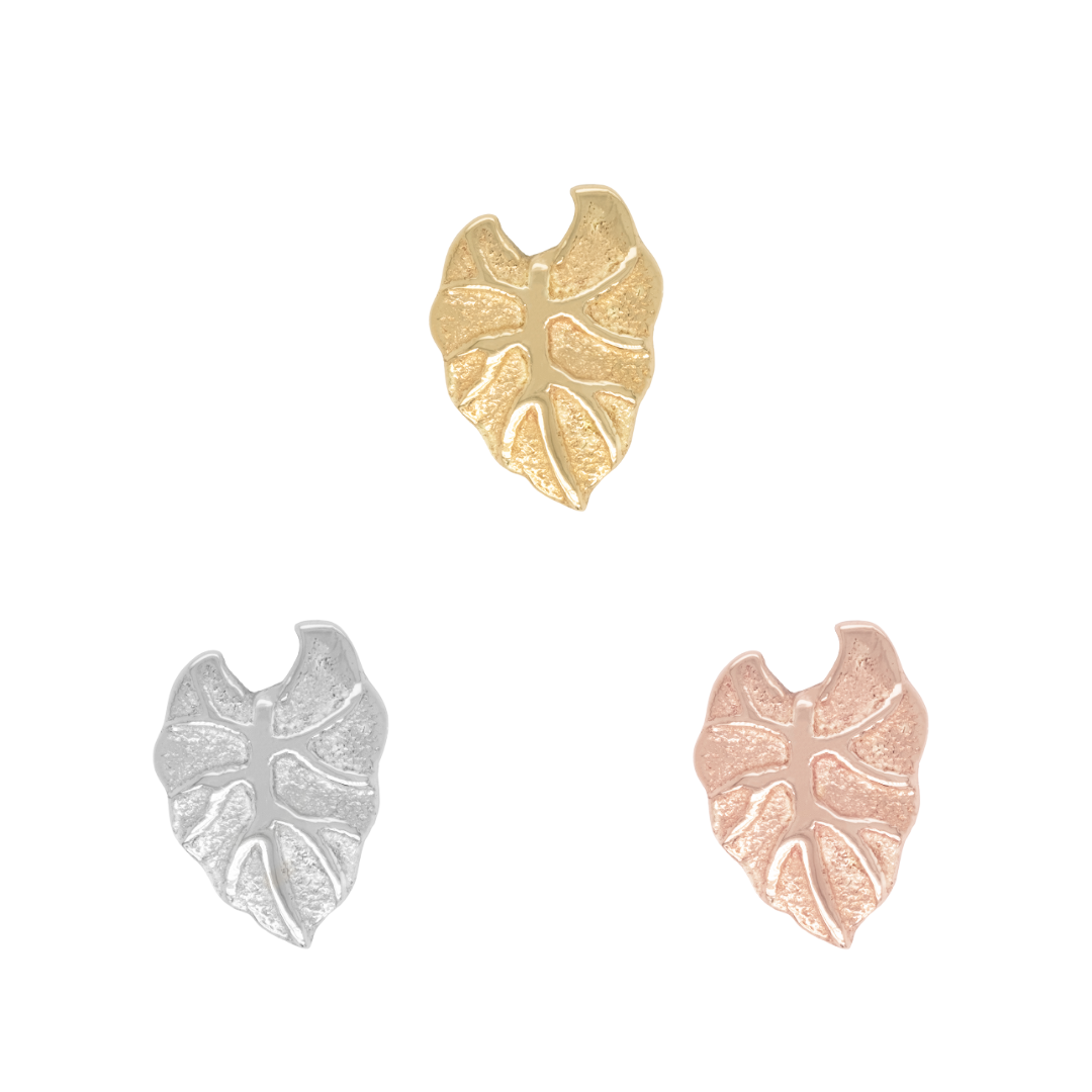 Kalo Leaf Threadless End Threadless Ends Buddha Jewelry