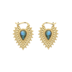 Nostalgia Gold Plated Weights with Labradorite Weights Buddha Jewelry