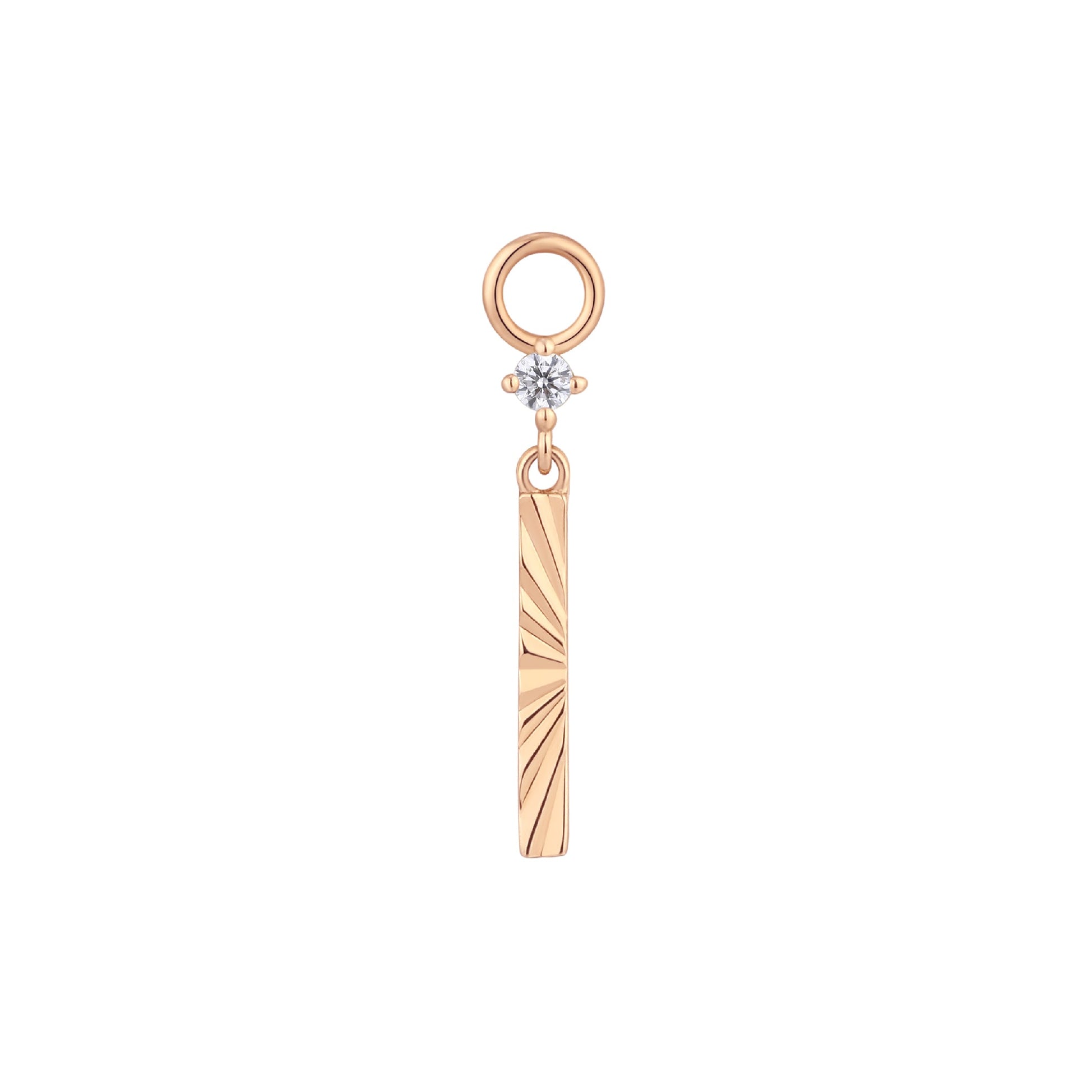 Labyrinth Charm with CZ Charms Buddha Jewelry 14k Rose Gold
