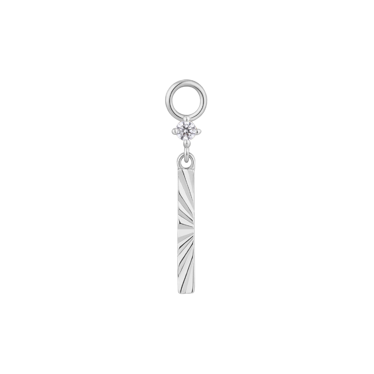 Labyrinth Charm APP-Labyrinth Charm with CZ Charms Buddha Jewelry 14k White Gold